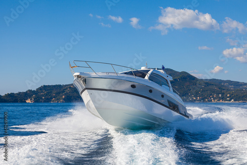Obraz w ramie motor boat