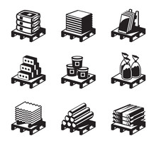 Building And Construction Materials - Vector Illustration