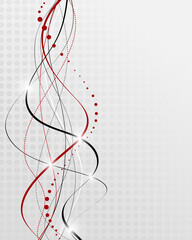 Poster - Gray abstract fantasy composition