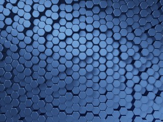 Blue metal background