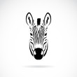 Vector of an zebra head design. Animals.