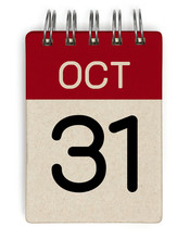 31 October Calendar