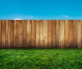 Canvas Print - garden fence