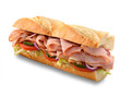 Ham salad submarine sandwich