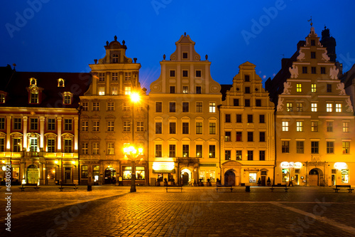 Obraz w ramie city center at night