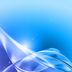 Poster - futuristic wave background design with lights