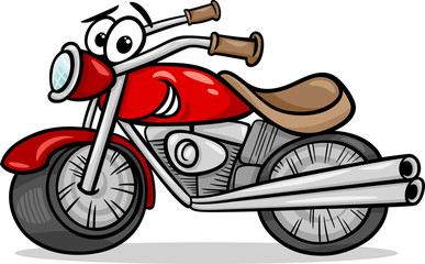 Wall Mural - bike or chopper cartoon illustration