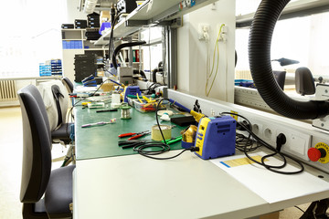 electronics equipment assembly workplace