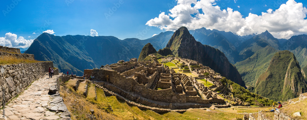 Mysterious city - Machu Picchu, Peru,South America. - obrazy, fototapety, plakaty 