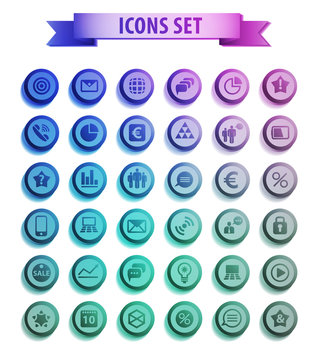Set of web icons