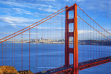 Fototapeta Most - Golden Gate Bridge and downtown San Francisco