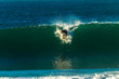 Surfer Surfing Catching Wave