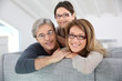 © goodluz - Portrait of happy family wearing eyeglasses