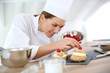 © goodluz - Chef preparing pastries for restaurant