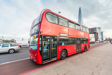 double-decker on london bridge