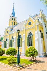 Poster - Wat Niwet Thammaprawat Temple Church in ayutthaya Thailand