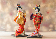 Still Life Cute Japanese Geisha Doll