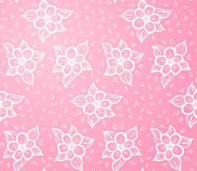 Poster - Seamless Floral Background