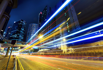 Busy traffic in Hong Kong