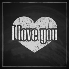 Wall Mural - I love you. valentine day concept