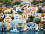 Fototapeta  - beautiful Greek island - Symi