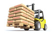 © mipan - Forklift with cement sacks