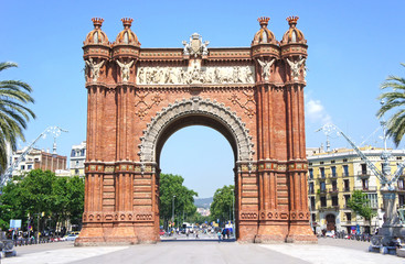 Sticker - Triumph Arch of Barcelona, Spain