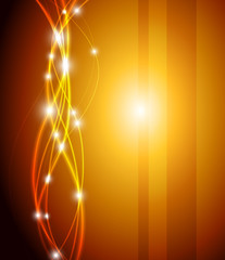 Poster - Abstract fantasy orange background