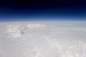 Wall Mural - high altitude view of the earth in space.