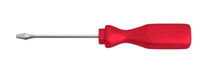 realistic 3d render of screwdriver