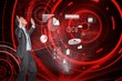 © WavebreakMediaMicro - Composite image of businessman posing with arms raised