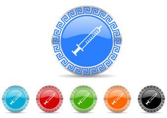 Poster - medicine icon vector set