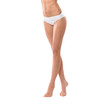 © Acronym - Legs of a beautiful woman in white panties isolated on white