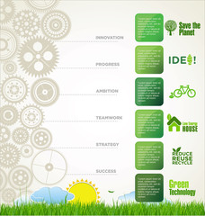 Poster - Modern ecology Design Layout