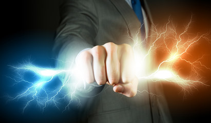 Wall Mural - power in hands