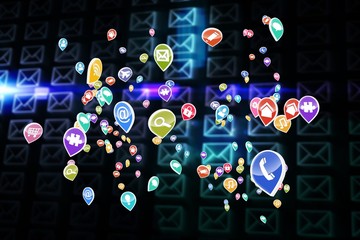 Poster - Composite image of colourful computer applications