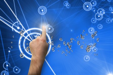 Aufkleber - Composite image of hand pointing