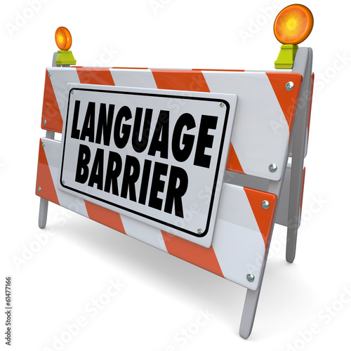 Fotografía Language Barrier Translation Interpret Message Meaning Words