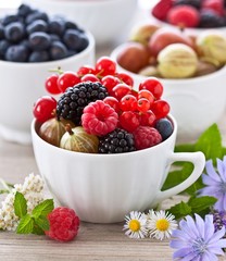 Wall Mural - Fresh summer berries