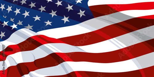 Fotomural The national flag of the United States of America