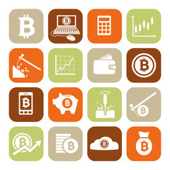 Sticker - bitcoin icons