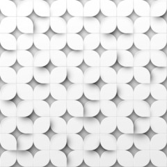 Sticker - White vector geometric background