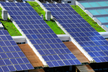 Solar panel on roof top