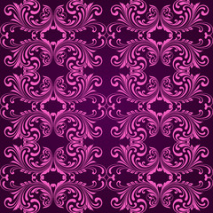 Sticker - Vertical purple ornamental background