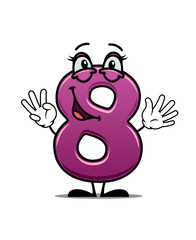 Poster - Adorable happy number 8