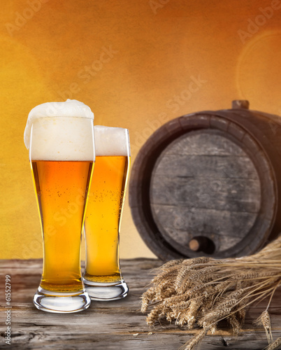 Fototapeta do kuchni Still life with a draft beer