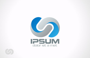 Poster - Logo Business Corporate Abstract loop infinity vector icon