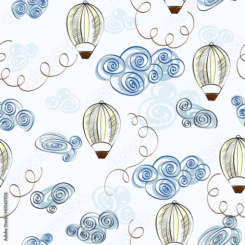 Nowoczesny obraz na płótnie Cute hand draw seamless pattern for boy.