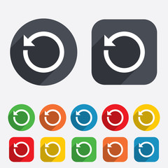 Aufkleber - Repeat icon. Refresh symbol. Loop sign.