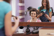 © gpointstudio - Visit at friendly hairdresser salon .